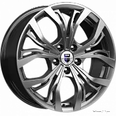 Диски 6x15 5x100 ET45 D67,1 K&K Аламида (КС701) (Блэк платинум) в Туле, K&K